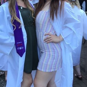 Worn ONCE. Colorful Stripped Dress